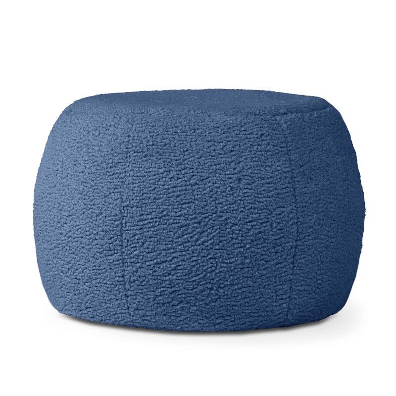 Ellis Boucle Pouf - Indigo